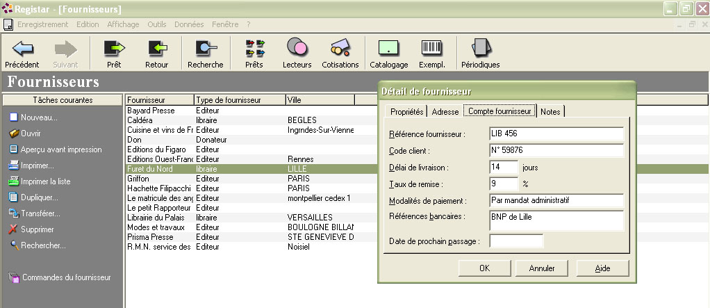 Commandes