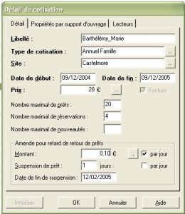 Cotisation lecteur