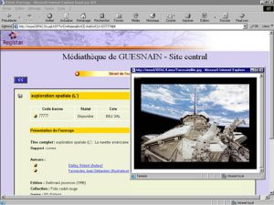 Opac lien vers image médiathèque