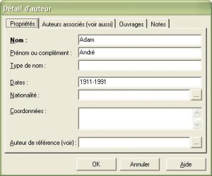 détails d'auteur